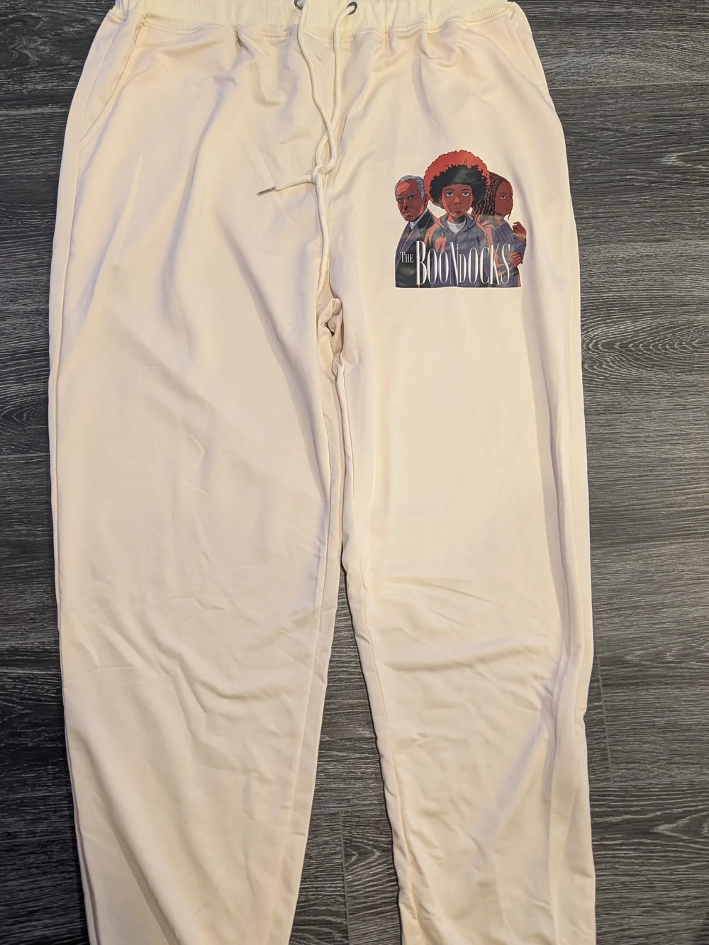 Graphic Sweatpants - Light Cream Men’s Joggers